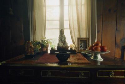 Chinese shrine on a table
