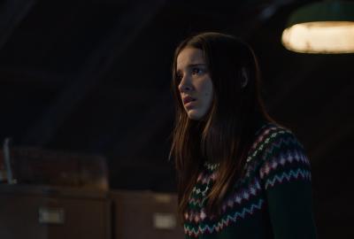 Madeleine McGraw - "Sarah" looks on