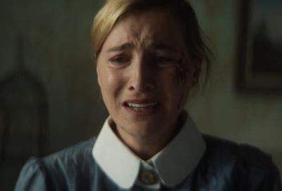 Nurse Marielle watches in horror