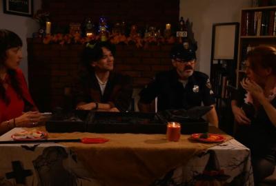 Friends play a board game