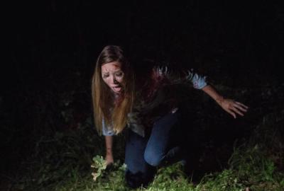 Found Footage 3D bloodied woman running