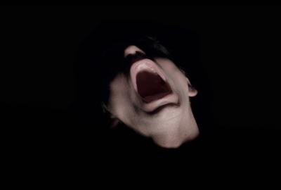 A person screams