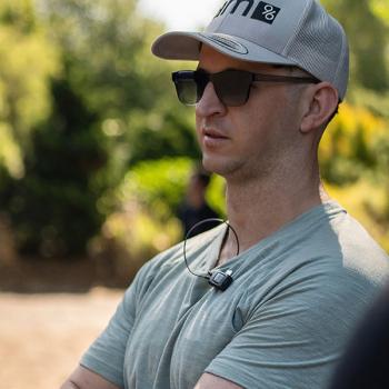 Director Joby Stephens on the set of ABANDONED.